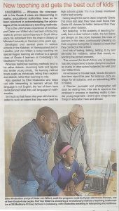 Diandra-Circle gemeinnützige GmbH in Zusammenarbeit mit Kagiso Learning Aid Project NGO, Südafrika